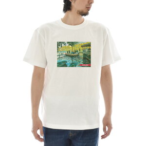 【半袖 アートTシャツ】モネ Tシャツ クロード・モネ ラ・グルヌイエール ライフ イズ アート 半袖 ショートスリーブ SS S/S メンズ レディース 大きいサイズ ビックサイズ ホワイト 白 おしゃれ アート 絵画 名画 ティーシャツ S M L xxl ブランド【S47_01】