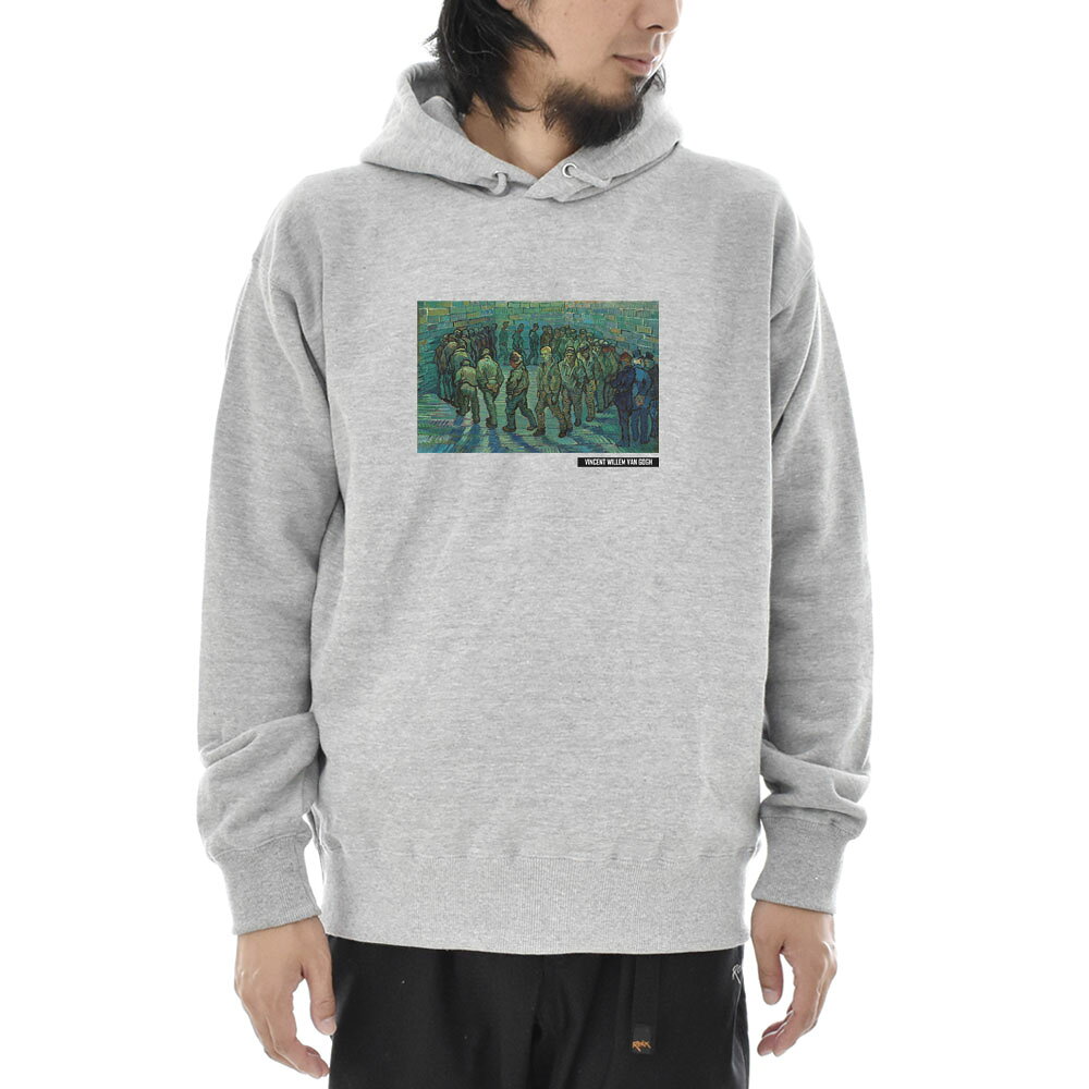 【アートパーカー】ゴッホ パーカー 刑務所の中庭 フィンセント・ファン・ゴッホ Life is ART ライフ ..