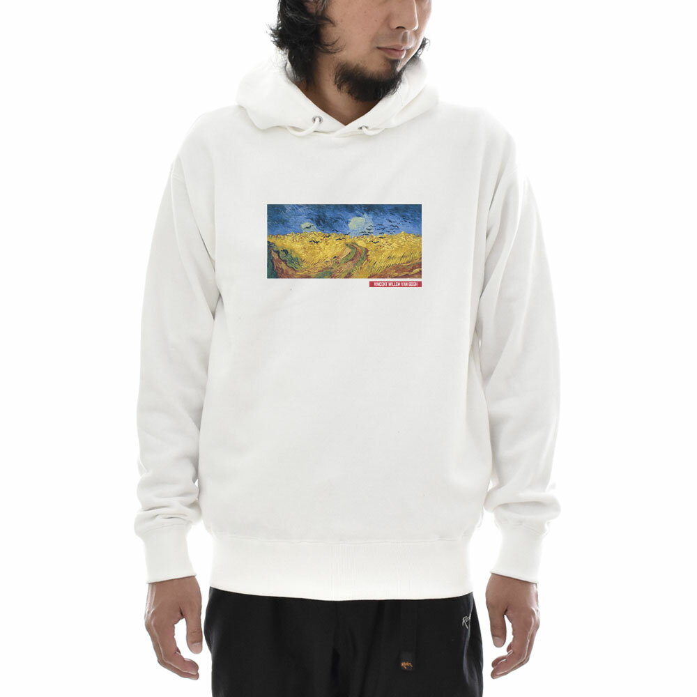 【アートパーカー】ゴッホ パーカー カラスのいる麦畑 鳥 フィンセント・ファン・ゴッホ Life is ART ..