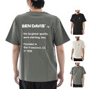 楽天ステイブルー【セレクトショップ】【今だけ最大21％OFFセール】ベンデイビス BEN DAVIS Tシャツ ゴリラ EMB ティー 刺繍Tシャツ 背面プリントTシャツ 半袖 ショートスリーブ ストリート カジュアル アメカジ トップス メンズ レディース ブラック ホワイト カーキ 黒 白 緑 GORILLA EMB TEE C-23580003