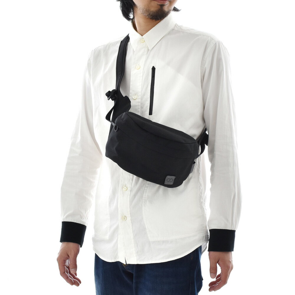 【15%OFFセール】C6 シーシックス バッグ ヘリックス ウエストバッグ ウェストバッグ ミニバッグ ショルダーバッグ ウエストポーチ メンズ 斜めかけ シンプル ソリッド ビジネス 大人 ブラック 黒 N/C Helix C2017