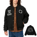 【今だけ最大13 OFFセール】カートハートWIP カートハート ダブリューアイピー carhartt WIP スタジャンワーク バーシティ― ボンバー WORK VARSITY BOMBER I032435 ブラック 黒【メンズ レディース】【スタジャン 刺繍 ストリート ダンス ダンサー HIPHOP 大きいサイズ】