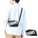 チャムス 【今だけ5%OFFセール】チャムス CHUMS バッグ リサイクルチャムスショルダーポーチ Recycle CHUMS Shoulder Pouch CH60-3532 メンズ レディース 男子 女子 キッズ ショルダーバッグ 斜め掛け ロゴ ブラック 黒【サステナブル素材】【リサイクル素材 ポリエステル】