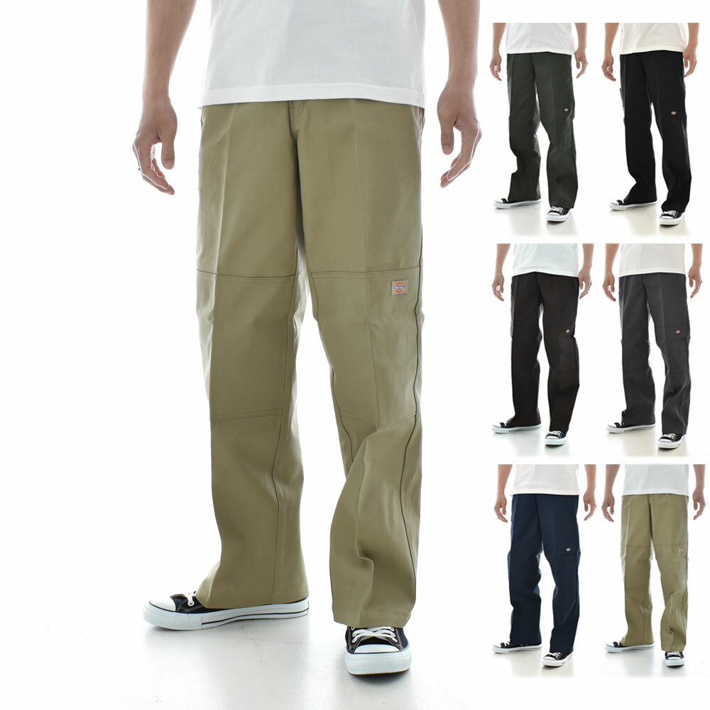 【20%OFFセール】ディッキーズ Dickies ワークパンツ 85283 ダブルニーワークパンツ チノパン スケーターパンツ ワイド 太め ルーズフィット ワイド メンズ レディース スケーター ダンス ベージュ カーキ 黒 14788800のサムネイル