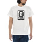 チェ ゲバラ Tシャツ ジャスト CHE GUEVARA フォト 半袖Tシャツ メンズ レディース 大きいサイズ おしゃれ ティーシャツ 写真 キューバ革命 カジュアル ストリートウェア ストリート系 プリントTシャツ ホワイト