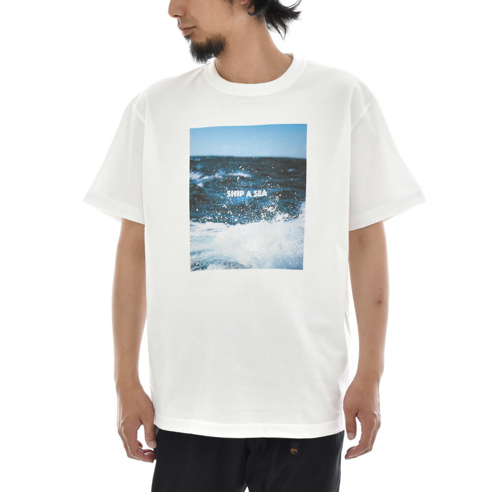 フォトTシャツ Tシャツ 波 海 スプラッシュ Splash 半袖Tシャツ Keisuke Hirai Collection ケイスケ ヒライ コレクション 写真 メンズ レディース 大きいサイズ プリントTシャツ オリジナルTシャツ 風景 フォト ホワイト 白 XXXL