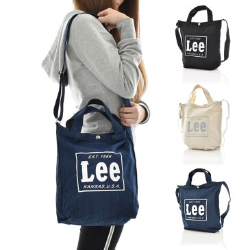 【2点以上購入でお得なクーポン】【8%OFFセール】Lee リー バッグ ロゴ トートバッグ ショルダーバッグ 2way 2ウェイメンズ レディース キッズ マザーバッグ ママバッグ キャンバス 帆布 通勤 通学 ホワイト ネイビー 紺色 デニム ジーンズ 黒 ブラック 0425315