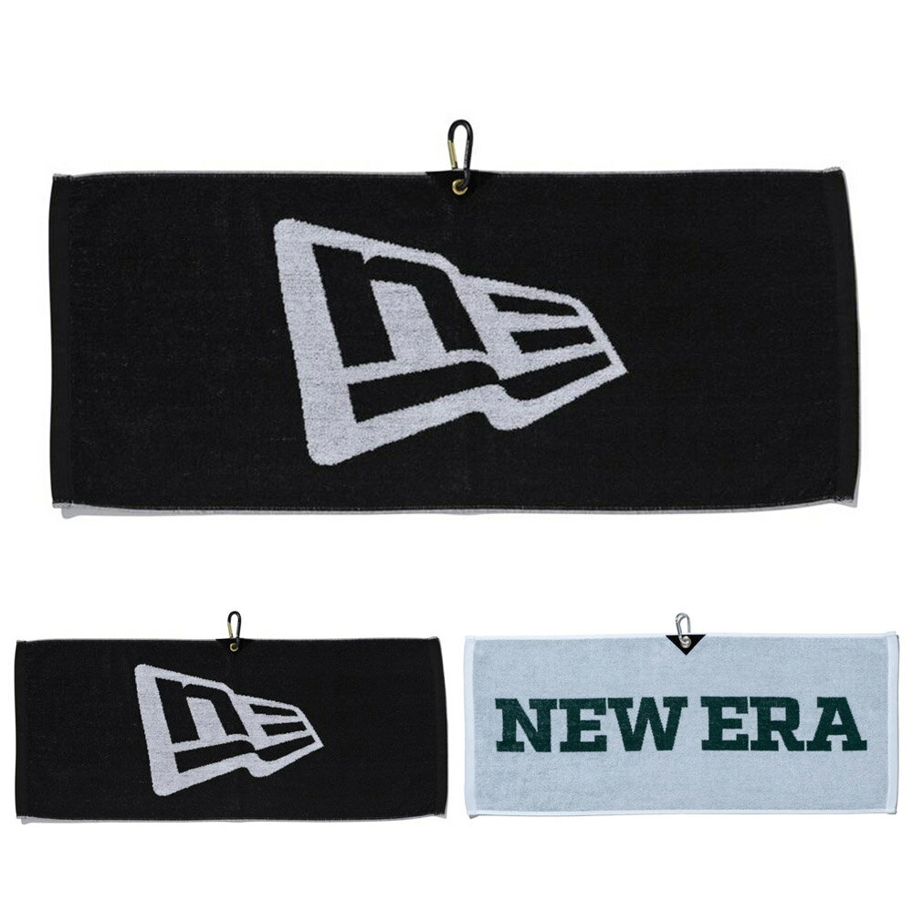 【2点以上購入でお得なクーポン】【2%OFFセール】ニューエラ new era NEWERA タオル カラビナ付き ロゴ タオル フェイスタオル ハンドタオル アクセサリー メンズ レディース 吸水速乾 今治 日本製 MADE IN JAPAN スポーツ ブランド プレゼント ブラック 黒 11099644