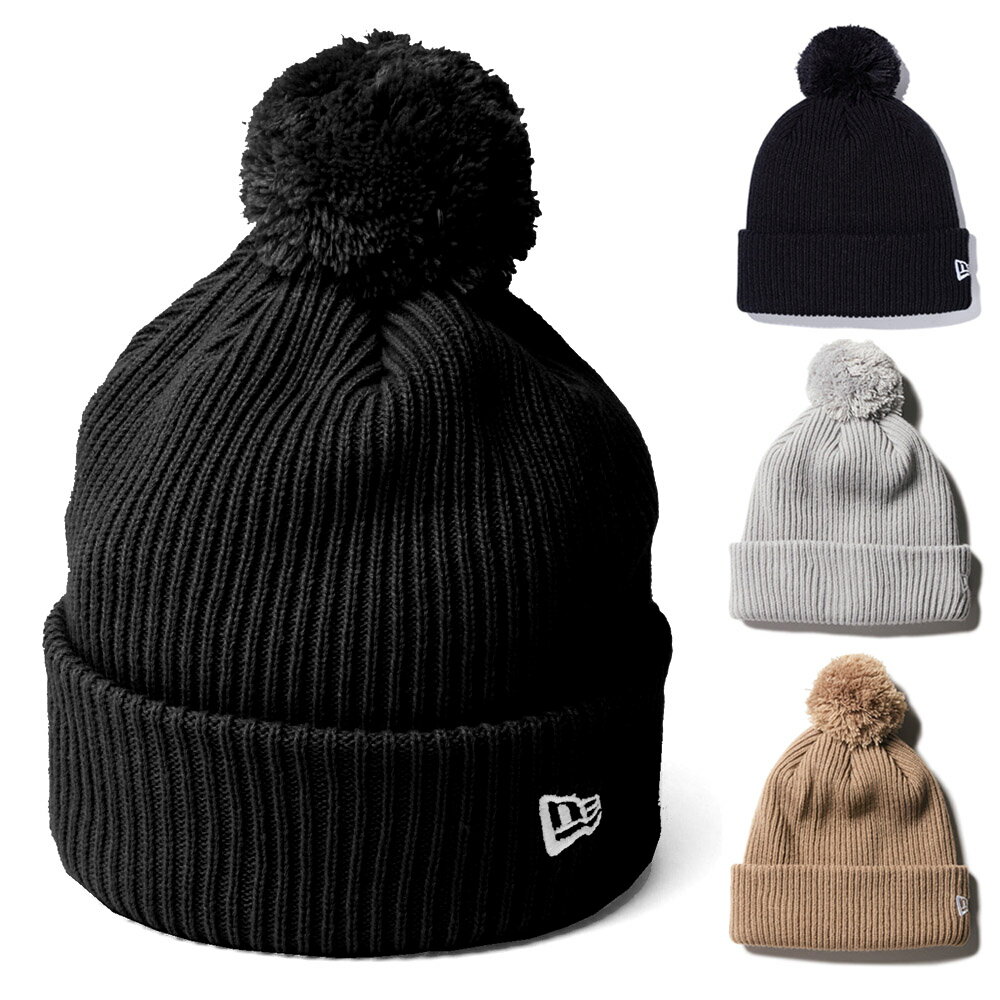 ニューエラ NEWERA 帽子 ポンポンニット リブ POM PON KNITH 14312113 13751278 14312114【メンズ レディース ボンボン ニット帽 ニットキャップ ワッチキャップ ビーニ アクリルニットキャップ ヘッドウェア 防寒 秋冬 スキー スノボ ゴルフ new era】のサムネイル