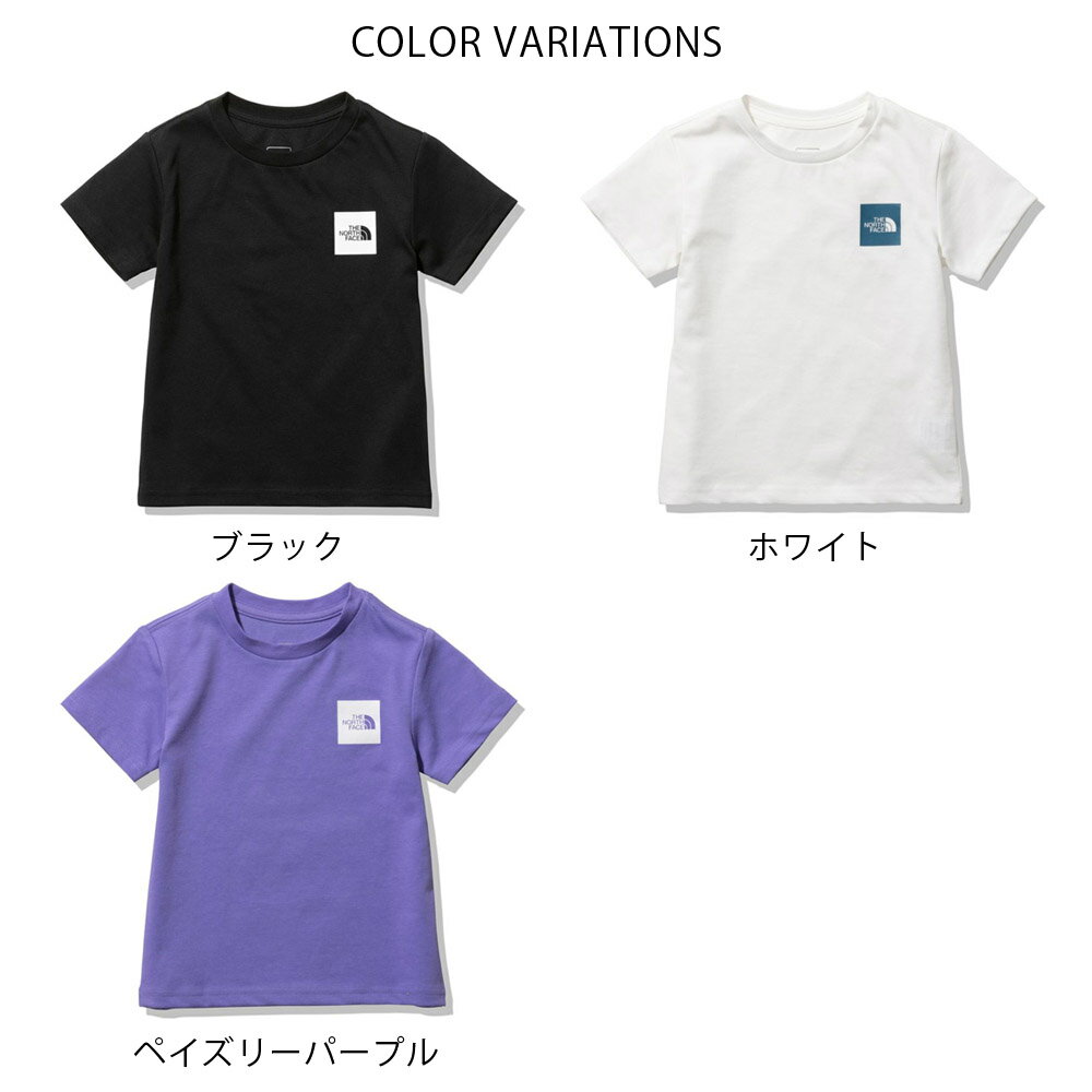 ザ ノースフェイス THE NORTH FACE Tシャツ キッズ レディース ショートスリーブスモールスクエアロゴティー キッズ 半袖Tシャツ ティーシャツ ロゴ UVカット 紫外線対策 男の子 女の子 おしゃれ アウトドア S/S Small Square Logo Tee NTJ32251【サステナブル素材】