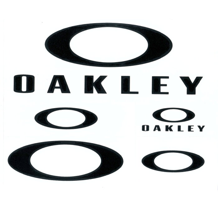 【2点以上購入でお得なクーポン】オークリー OAKLEY ステッカー カッティングステッカー ステッカーパック ラージ 5枚セット ファンデーションロゴ カッティングステッカー シール デカール アウトドア 車 バイク ステッカーチューン くり抜き ブラック 黒 AOO0002ET