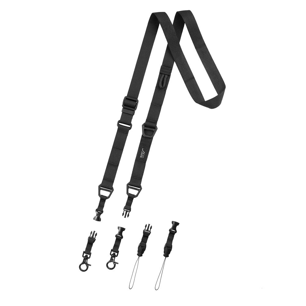 【期間限定ポイント2倍】ルート コー ROOT CO ストラップ ユーティリティー ウェービング ネック ショルダー ループ アタッチメント式 ネック ショルダーストラップ アウトドア キャンプ iPhone アイフォングッズ 黒 UTILITY WEBBING NECK/SHOULDER LOOP GUWN-431821