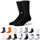 【今だけ最大5%OFFセール】スタンス STANCE ソックス 靴下 オージー アイコン ボイド ストライプス OG ICON BOYD ST クルー丈 クォーター丈 【メンズ レディース 男女兼用 25.5cm~29.0cm Lサイズ】【サーファーソックス スケーターソックス ストライプソックス】