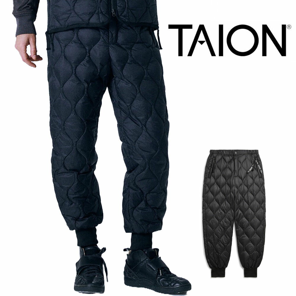 タイオン TAION ミリタリー ダウンパンツ-ソフトシェル TAION-131LSML-1【メンズ L XL 大きいサイズ】【ボトムス 暖かい パンツ 暖パン 冬用 外仕事 オシャレ かっこいい アウトドア キャンプ 軍パン 軽量 軽い 暖かい 防寒 ブラック 黒】