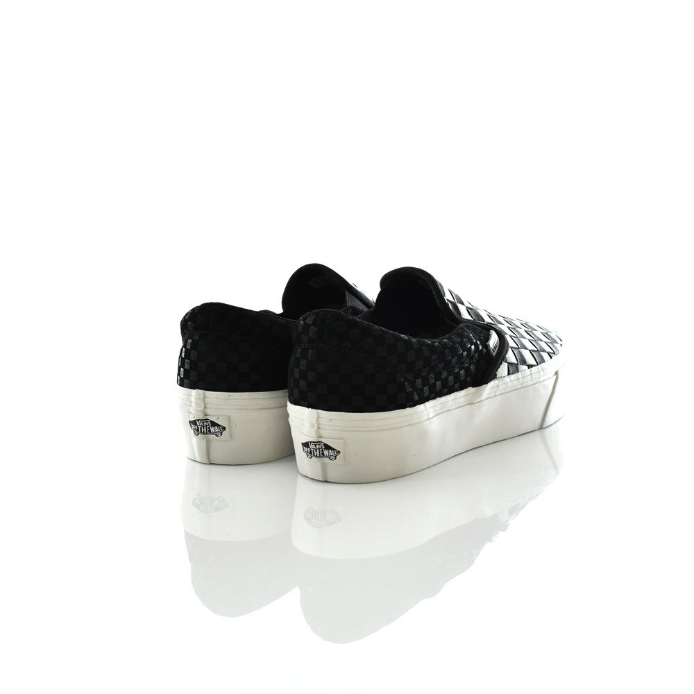 【組合せ自由2点以上でお得なクーポン】VANS ヴァンズ バンズ スニーカー スリッポン チェック クラシック スリップオン メンズ チェッカーボード 靴 ブランド フラッグ ブラック ホワイト 白 黒 ガムソール 編み込み 厚底 USA企画 US企画 VN品番 CLASSICSLIP-ON VN0A5KXB9GY