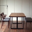 Louis 180 長方形 T字アイアン脚 黒色/幅180cm 奥行き85cm/ウォールナット無垢材(耳付き)/モダンスタイルに合う重厚なテーブル/ダイナミックで美しい食卓机/おしゃれなデザインのダイニングテーブル/4人掛け