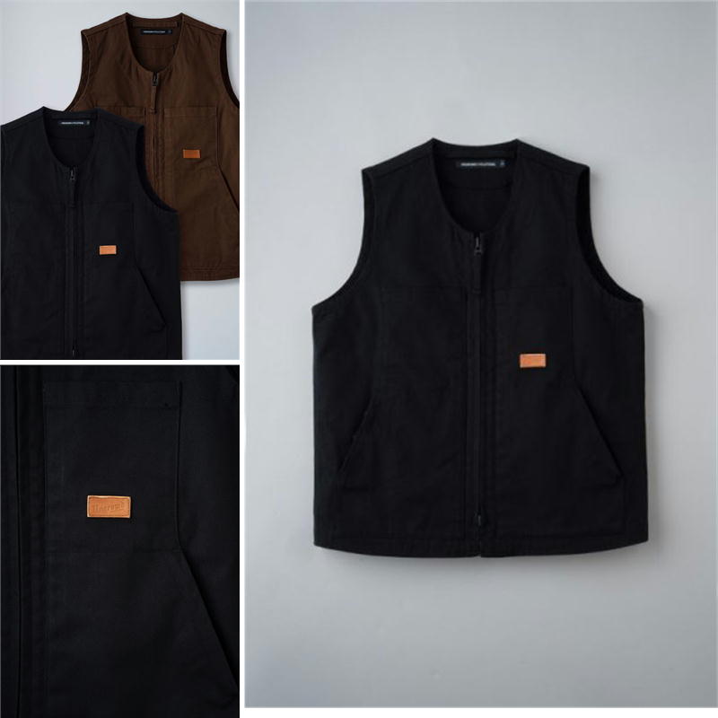 UNCROWD アンクラウド CANVAS RIDE VEST ベスト 2Color 221-35-007 BLUCO ブルコ