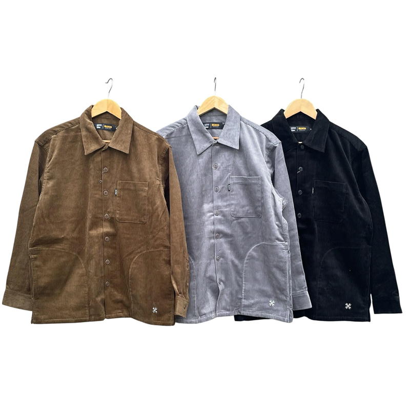 Rakuten - BLUCO WORK GARMENT ブルコ コーデュロイ ワークシャツ CORDUROY WORK SHIRT155-11-007