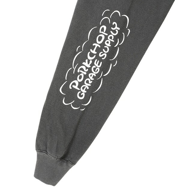 PORKCHOP GARAGE SUPPLY ポークチョップ ガレージサプライ パーカー RUNNING LOGO HOODIE/ASH BLACK 3