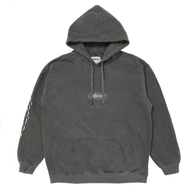 PORKCHOP GARAGE SUPPLY ポークチョップ ガレージサプライ パーカー RUNNING LOGO HOODIE/ASH BLACK 2