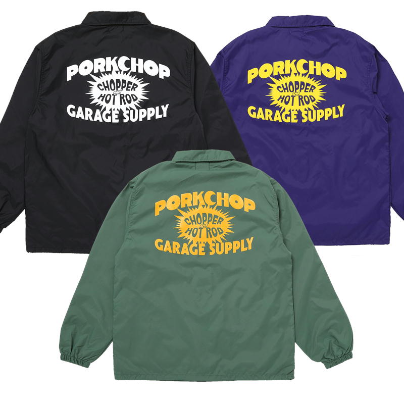 Pork Chop バーガンディ ナイロンジャケットXL PORKCHOP GARAGE SUPPLY ( ポークチョップガレージサプライ ) アウター