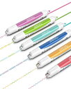 Aechy カーブペン 2色ラインペン 水性ツインマーカーペン ローラースタンプ&フェルトチップ 6本カラーペンセット 速乾 手帳・ノート・カード作り 学校・オ...