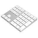 Cateck アルミニウム製 Bluetoothワイヤレス 34キーのスマート MacsとPCs向けのデザインテンキー/数字キーッパッド (充電式)(2)