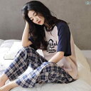 綿 パジャマ レディース 夏 2025 半袖 ズボン 韓国 大きいサイズレディース ホーム 服 スーツ レディース 夏