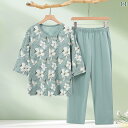 部屋着 セットアップ サマーワッフル ヤル 族の 綿 パジャマ 女性用 半袖 ズボン スーツ 母親 カーディガン ホームウェア 高齢者 ホームウェア 夏