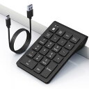 テンキー Bluetooth ワイヤレス 数字 キーボード Type-c充電式 無線テンキー 22キー Tabキー付き ブルートゥース テンキー 無線 ナンバーパッド 充電式 持ち運び便利 コンパクト 多機能ナンバーパ(2)