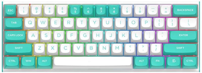 Redragon M68 ラピッドトリガー 磁気スイッチ ゲーミングキーボード メカニカルキーボード TKL 61キー 60% 英語配列 RGBバックライト Nキーロールオーバー エルゴノミクス プログラム可能 有線 8000