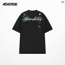 レディース 夏 シンプル オーバーサイズ 【 黄 子 紅 帆同 型】 404 MOB ハチドリ 花 重 刺繍 半袖 Tシャツ 男女兼用 ゆったり クール 日焼け防止 Tシャツ