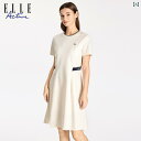 Tシャツ レディース トップス 半袖 ELLE アクティブ ドレス レディース 2025夏 スタイル ウエスト スリミング スカート スポーツ ミディ スカート ファッション
