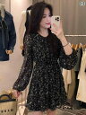 Tシャツ レディース トップス 半袖 ティーブレイク フレンチ シフォン 花柄 ワンピース 女性 2025年 年齢を 感じさせにくい ファッション ウェア 夏美 人 ミニ スカート 女性(4)