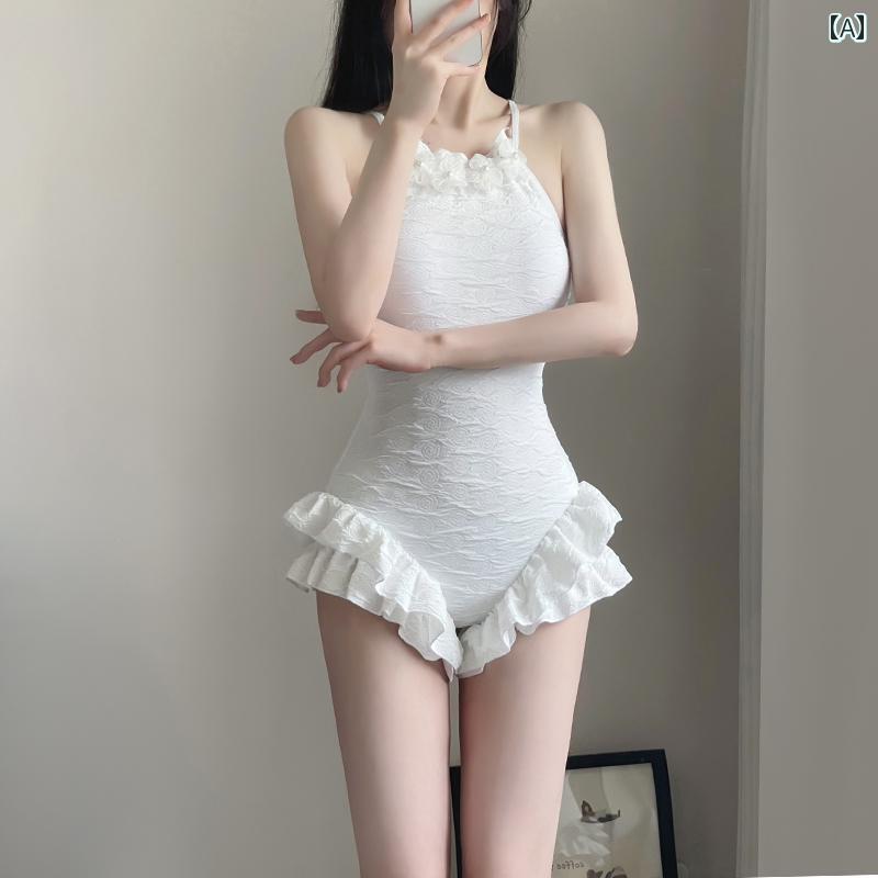 ラッシュガード インナー 水着 石 姐 2025 白 欲 高級 保守 腹 カバー スリム ワンピース 水着 女性 仙 女 温泉 休暇