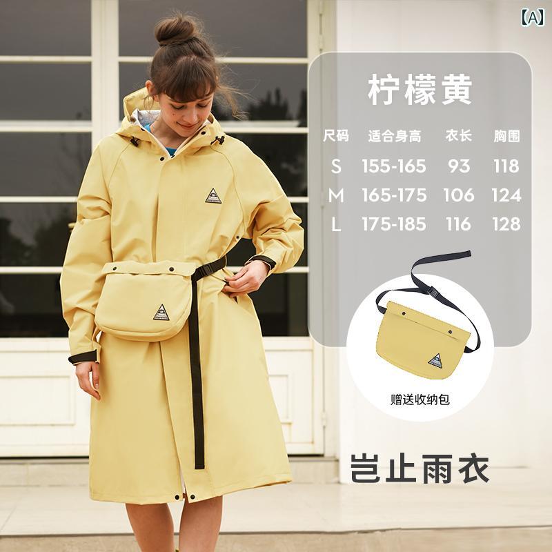 レインコート レディース 通勤 通学 レインポンチョ 雨 JOYCORN ミドル 丈 レインコート 女性用 アウトドア ハイキング 用 防風 防水 レインコート