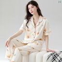 リブ セットアップ 上下セット 女性用 サマー パジャマ 夏用 綿 半袖 パンツは 外出時にも 着られます スリムフィット レディース ホームウェア 2025年新 スタイル