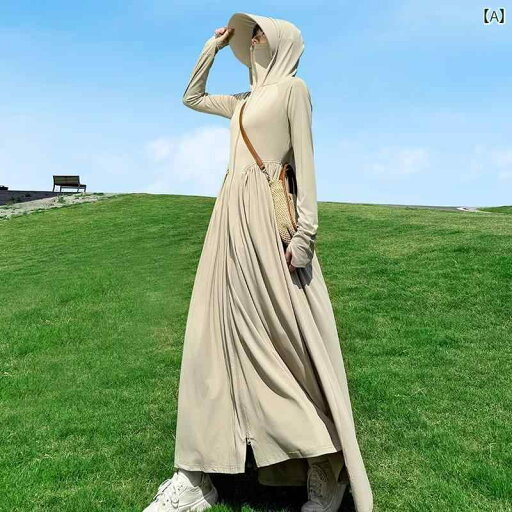 Aライン カットソー ミディアム丈 2025夏の 女性用 日焼け防止 服 新型 全身 ロング スリムフィット 紫外線 防止 冷感 日焼け防止 服 ウエスト ロング スカート Aライン カットソー ミディアム丈 2025夏の 女性用 日焼け防止 服 新型 全身 ロング スリムフィット 紫外線 防止 冷感 日焼け防止 服 ウエスト ロング スカート