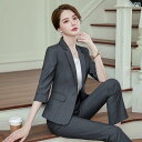 Aライン カットソー ミディアム丈 女性用 七分袖 スーツ 2025年 高級 プロ 仕様 ホテル 作業着 夏 薄手小 スーツ
