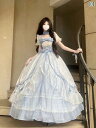 Aライン カットソー ミディアム丈 ロリータ 花嫁 ロリータ 成人 式 ドレス プリンセス ドレス 誕生日 コンサートわー い 大きい スカート フライト 日記