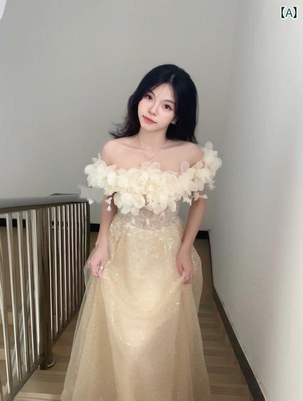 パーティードレス パンツドレス パンツスタイル セットアップ マダムバタフライ ワンショルダー 18歳の 誕生日 プリンセス パフォーマンス 衣装 司会 成人 式 美術 試験 イブニングドレス 女性用