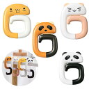 テーブルフック バッグハンガー カバン掛け かわいい 動物 デザイン 4つスタイル 折り畳み 持ち運び ねこ 可愛い オフィス 出張 旅行 外出用 携帯便利 コ...