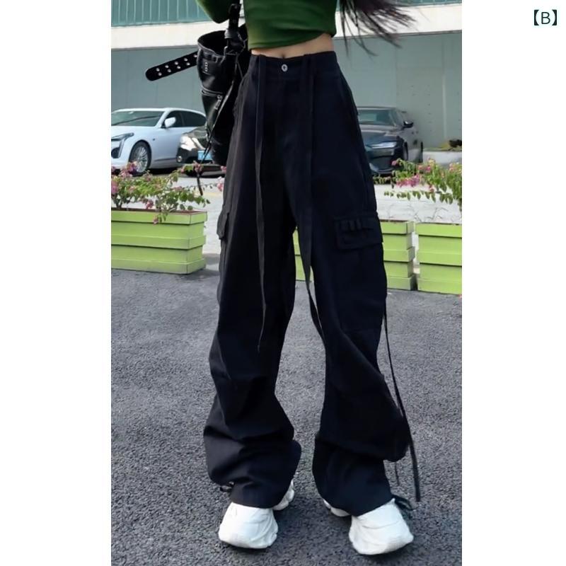 ワイドパンツ レディース カジュアル おしゃれ アメリカン オーバー オール レディーススポーツ パンツ 春秋 スリム ストレート パンツ ゆったり カジュアル ワイド レッグ パンツ レディー ストール パンツ