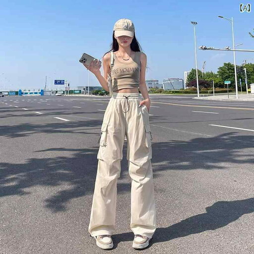 ワイドパンツ レディース カジュアル おしゃれ オフ ホワイトの オーバー オール レディース 2025夏 アメリカン パラシュート アサルト パンツ アウトドア ワイド レッグ カジュアル スポーツ パンツ ワイドパンツ レディース カジュアル おしゃれ オフ ホワイトの オーバー オール レディース 2025夏 アメリカン パラシュート アサルト パンツ アウトドア ワイド レッグ カジュアル スポーツ パンツ