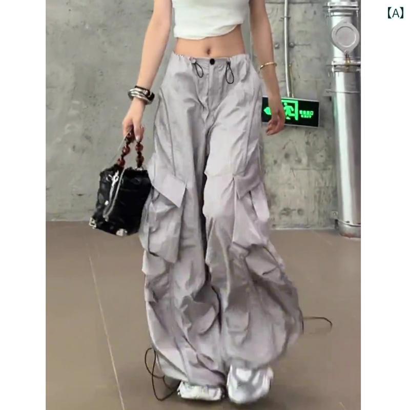 ワイドパンツ レディース カジュアル おしゃれ 2 着 着用 可能 アメリカン カジュアル ワークウェア ワイド レッグ パンツ 女性用 2025 春 ゆったり スリム 日焼け防止 モ ッピング パンツ 薄手
