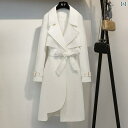 スプリングコート トレンチコート レディース 春秋 おしゃれ ロング 大きいサイズ トレンチ スプリング コート アウター ロングコート ビッグ ドロップショルダー シンプル カジュアル 通勤 入学式 入園式 卒業式 FEIZI 妾 軽い