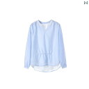長袖 Tシャツ ボーダートップス チュニック ロンT ボリューム袖 ボリュームスリーブ ぽわん袖 ポワン袖 Mr Lizimu ファッション ストライプシャツ レディース 2025 春 スタイル スプライシング ホット スタイル カジュアル トップス(4)
