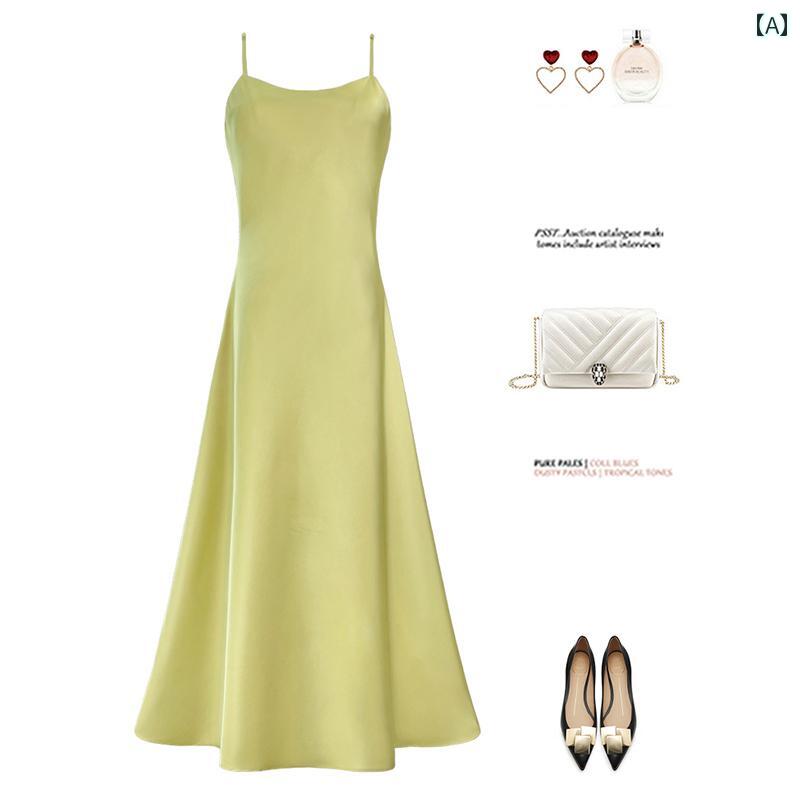 ワンピース ティアード ロング レディース 無地 ボートネック フレア ノースリーブ ギャザー ノースリーブワンピース ロングワンピース マキシ ワンピ Aライン サスペンダー ドレス アセテート スカート レディース サマー ノースリーブ スリム ビー