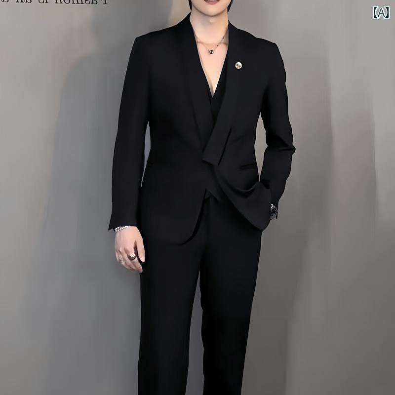 スーツ セットアップ メンズ きれいめ 大人 秋 スーツ メンズジャケット ハイエンド グリーン フルーツ カラー ビジネス カジュアル ファッション スーツ