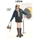 アウター ジャケット 羽織り デニム フリンジ ノーカラー 大人カジュアル 春 Le Ting レディース ヴィンテージ デニムジャケット ドール 付き C 2 BJE 1103